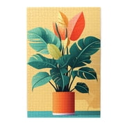 1000 PCS Paradise Bird Flower Potted Plant jigsaw puzzles 1000 pieces,Vibrant Design,Stunningly Vibrant Colors,Classic Flower Wooden jigsaw puzzles,Great for Relaxation and Display for Flower Lovers