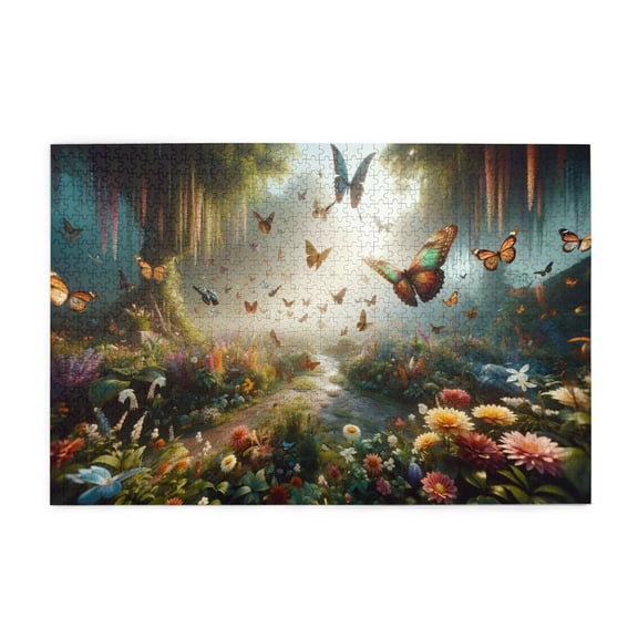 1000 PCS 1000 Pcs Jigsaw Puzzles For Adults Fantasy Insect Garden,Vibrant Colors And Unique Design Bring Extraordinary Visual Impact And Enjoy Solving Puzzles!Adults Wooden Jigsaw Puzzles