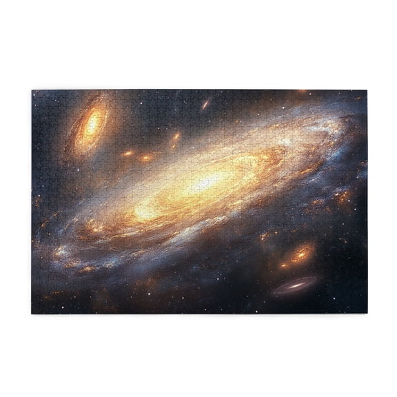 1000 PCS 1000 Piece Wooden Jigsaw Puzzles Fantasy Cosmic Galaxy,Unique And Beautiful Design,Exploring The Deep Universe,Modern Art Cosmic High Difficulty Puzzle,Creative Activity Hobbies For Adults