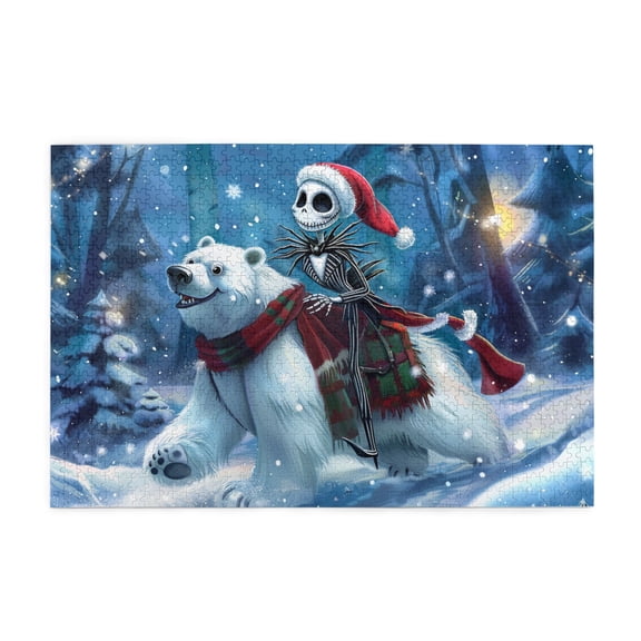 1000 PCS 1000 Piece Wooden Puzzle For Adults Muppet Man And White Bear,Unique And Beautiful Design,Challenging Brain Exercise,Fun Muppet Man And White Bear Puzzle,Creative Activity Hobbies For Adults