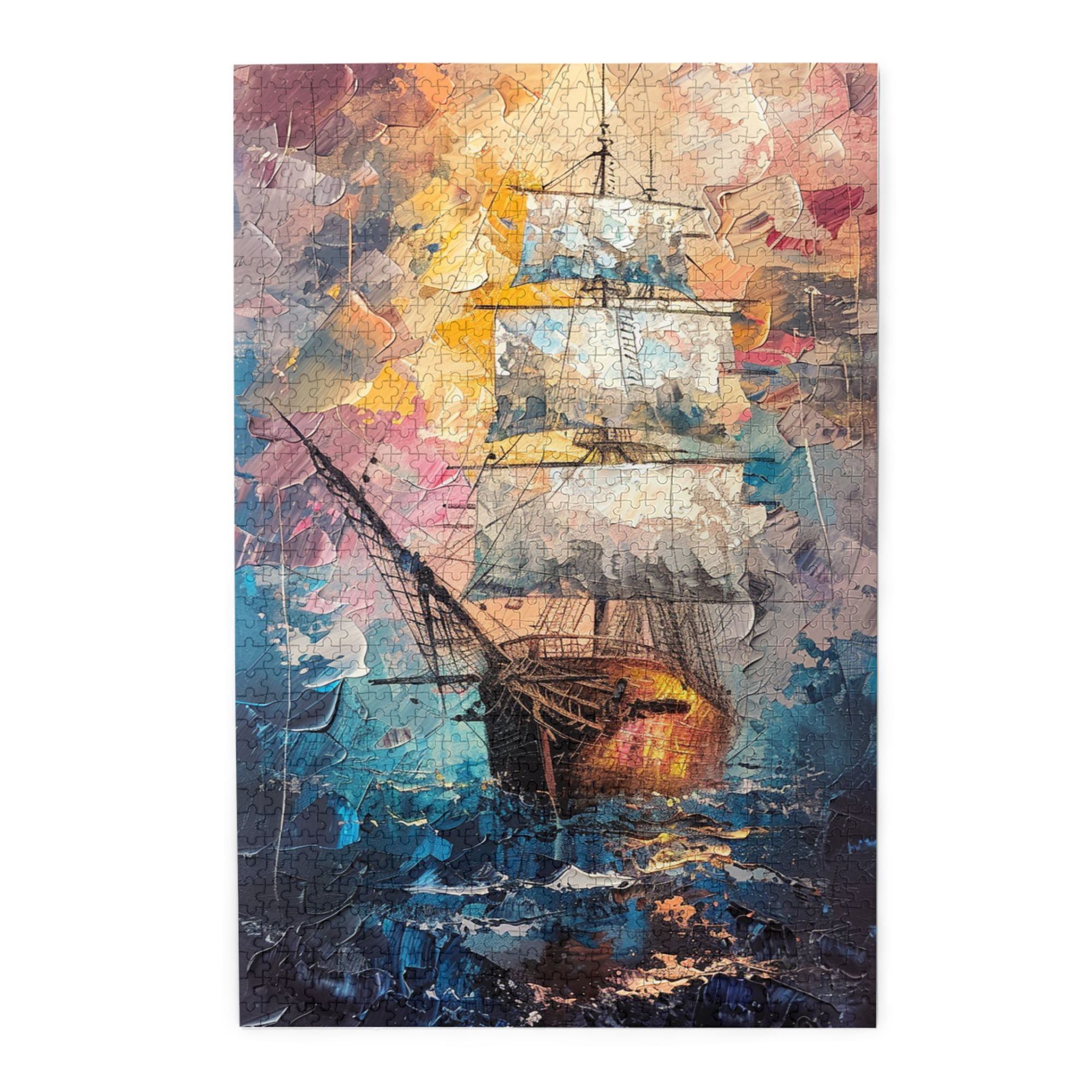 1000 PCS 1000 Piece Wooden Puzzle For Adults Oil Painting Vintage ...