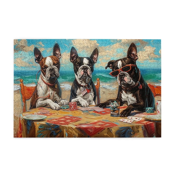 1000 PCS Puppy'S Entertainment Time 1000 Piece Puzzle For Adults,Great For Relaxation And Display For Puzzle Enthusiasts,1000 Piece Jigsaw Puzzle For Adults Challenging Puzzle Perfect For Game Nights