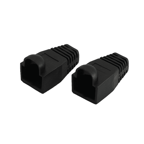1000 PCS RJ45 Connector Plug Protective Sleeve Cover Cap for CAT5E/6 Cable USB Connectors Laptop Pc Case Black