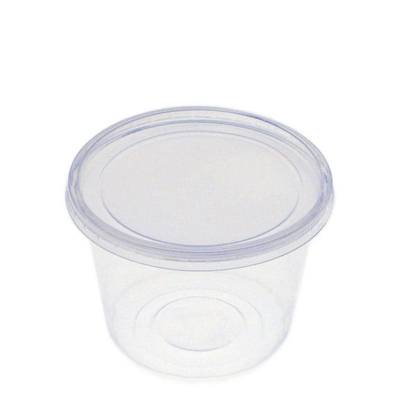 AME D'ESSENCE (500PCS/SET-16oz) Ultra Clear Plastic Food Container with Lids Food Prep to go Container Great for Salad Reusable Food Storage Containers with Lids BPA-Free Leak Proof Light Duty