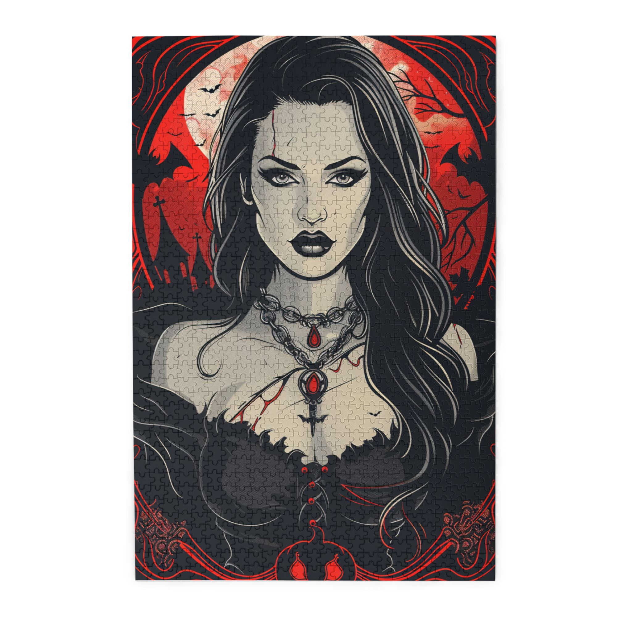 1000 PCS Sexy female vampire jigsaw Wooden puzzles 1000 pieces