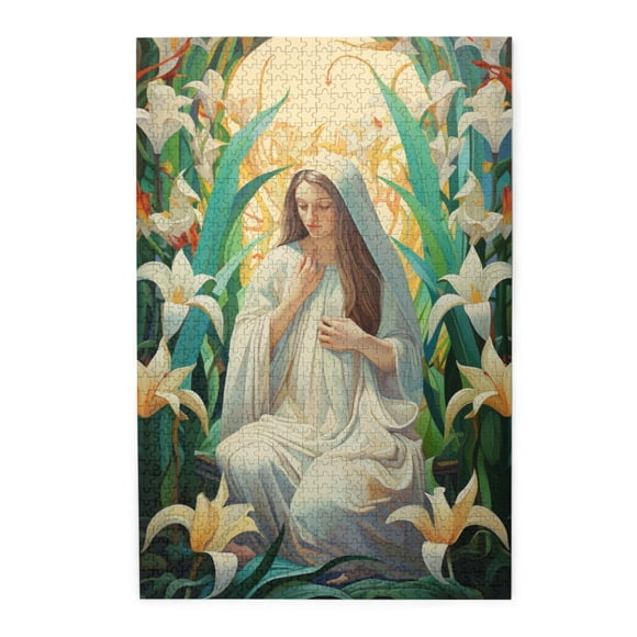 1000 PCS Sisters Of The Virgin Mary 1000 Piece Art Jigsaw Puzzles,Great For Relaxation And Display For Puzzle Enthusiast,Classic Religious Puzzles As Home Decor,Adult Wooden Puzzle
