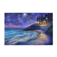 thumbnail image 1 of 1000 PCS Starry Sky Beach Cottage 1000 Piece whimsical Jigsaw Puzzles,Stress relieving pleasure,Great for Relaxation and Display for Puzzle Lover,Imaginative beach cottage wooden puzzle as home decor, 1 of 6