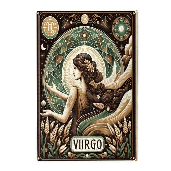 1000 PCS Twelve Constellations Virgo 1000 piece puzzle for adults,Family recreation,charming gift for friends,feel the charm of horoscope astrology,Adults Funny Wooden Puzzle