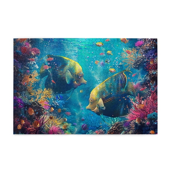 1000 PCS Underwater World Ornamental Fish 1000 piece Wooden puzzle,Exquisite Underwater World Ornamental Fish Wood Puzzle,1000 Piece Jigsaw Puzzle for Adults Challenging Puzzle Perfect for Game Nights