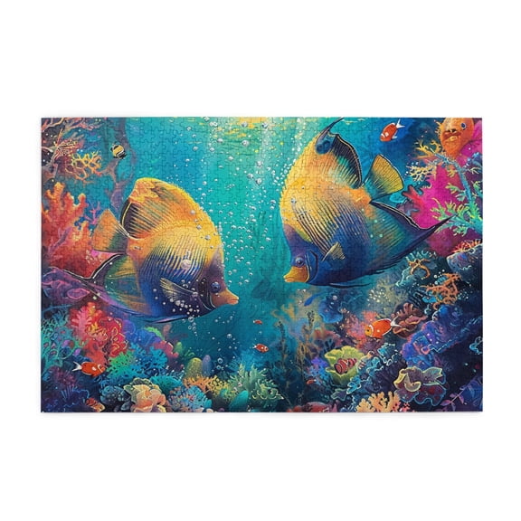 1000 PCS Underwater World Ornamental Fish 1000 piece puzzle for adults,Challenging Brain Exercise,Funny Gift for Puzzle & Fish Enthusiast,Great for Relaxation and Display for Puzzle Enthusiasts