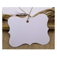 thumbnail image 1 of 1000 PCS White Kraft PaperÂ&nbsp;Gift TagsÂ&nbsp;Bonbonniere Wedding Favor Hang Tag with Free Natural Jute Twine, 1 of 5