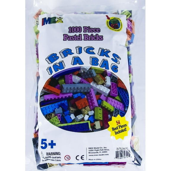1000 PIECE PASTEL ASSORTED COMPATIBLE BUILDING Bricks