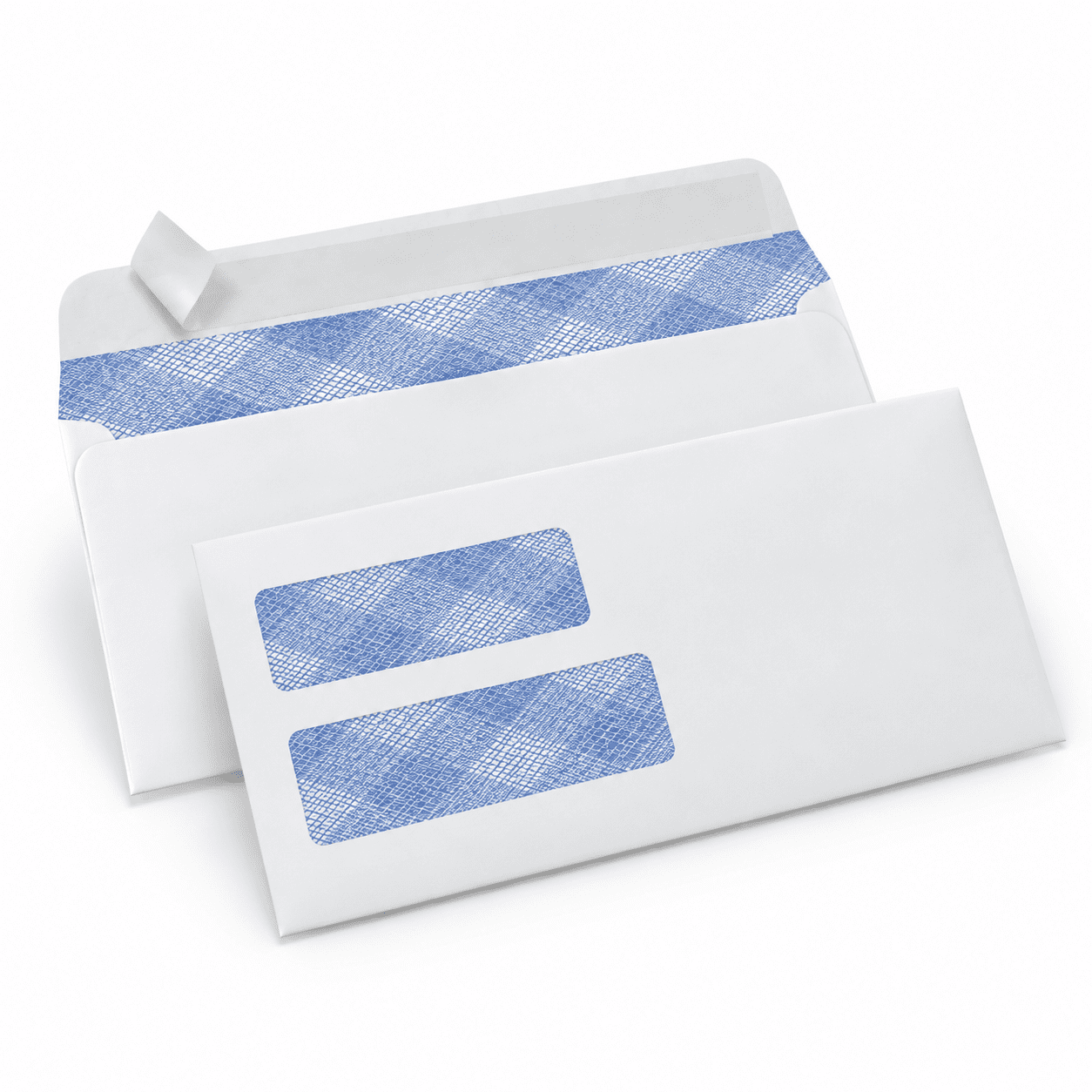 Sielded Envelope 1000 Pack #10 Double Window Self-seal Envelopes Security Tinted ...