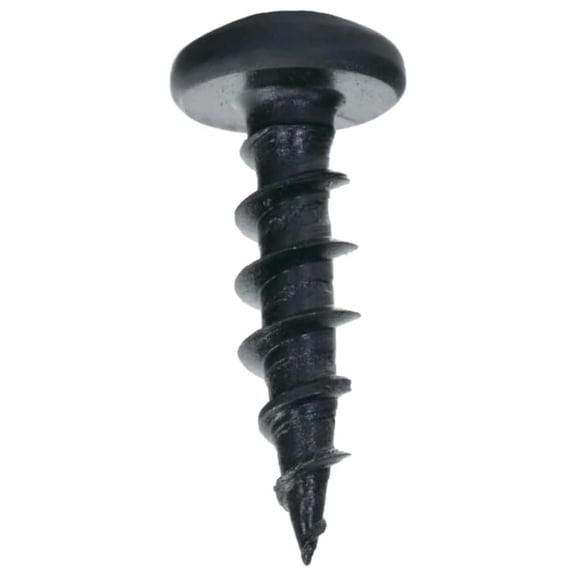 1000 Pack #10 x 3/4" Coarse Deep Thread Pan Head Screws Black Phosphate Wood MDF S10X34PPCBP