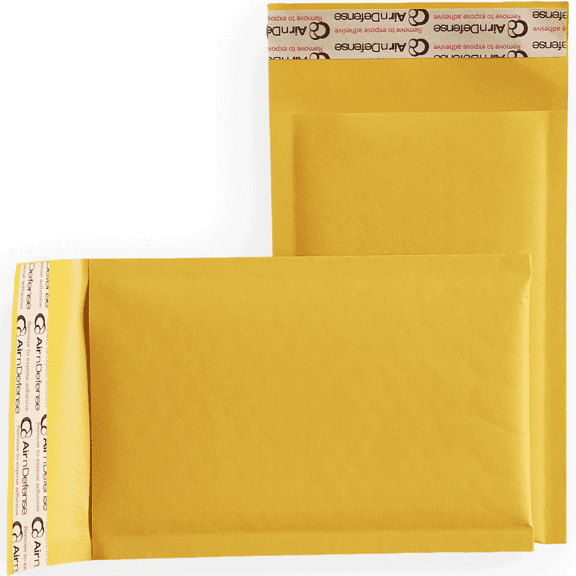 1000 Count #000 4x8 Kraft Bubble Mailers Self-Sealing Padded Envelopes Bulk Shipping Bags
