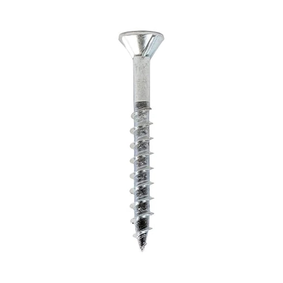 1000 Pack #8 x 1-1/2" Coarse Thread Flat Square Head Wood Screws Zinc Type 17 MDF