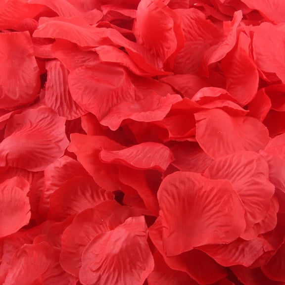 1000-Pack Blue Artificial Rose Petals, Silk Feel Favors for Wedding Aisle Decor and Party Home Decoration