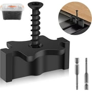 1000 Pack Hidden Deck Fasteners for Composite Decking Board, Composite Decking Clips with Metal Deck Screws, Universal Composite Hideaway Fasteners Plastic Clips for Deck Boards