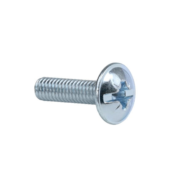 1000 Pack M4 Threaded 5/8" Screw, Flat Head with Combi-Cross Slot