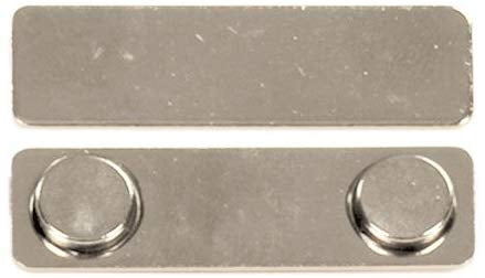 1000 Pack - Magnetic Name Badge Tag Fastener Backing with Adhesive