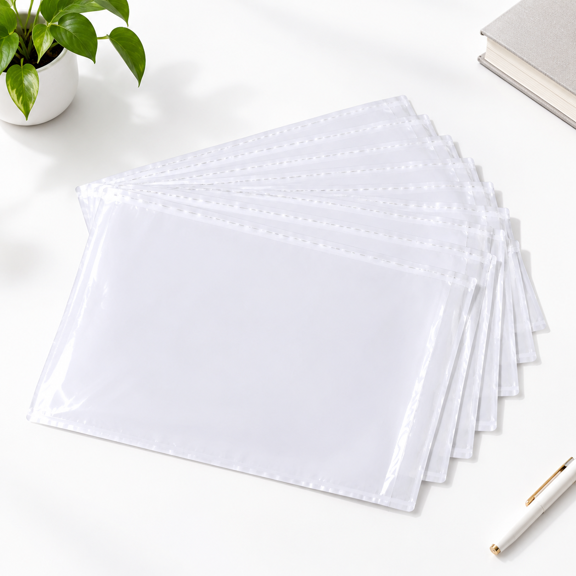 1000 Pack Self-Adhesive Plastic Shipping Envelopes, 7"x10" Mailing Pouch Bags for Labels, Invoices, Packing Slips