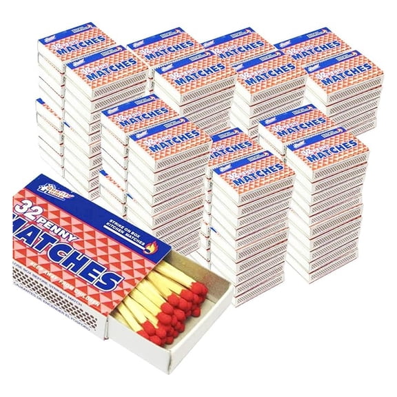 1000 Packs Matches 32 Count Strike on Box Kitchen Camping Fire Wholesale Lot Bulk