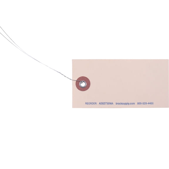 1000 Pc Box Blank Manila Card Stock Inventory Tags 3 3/4" x 1 7/8" Attached Wire Metal Eyelet & Pens Kit for Auto Shop Retail Salvage Yards