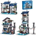 thumbnail image 1 of 1000+ Pcs 3 in 1 Beach Villa Building Blocks，Seaside Cabin Street View Model Kit，DIY Architectural Construction Bricks，Creative Seaside House Assembly Toy，Ideal Holiday And Birthday Gift, 1 of 8