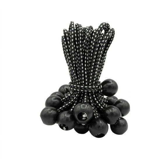 (1000 Pcs) 6 Inch Ball Bungee Cords for Tarp Tie Down - Heavy Duty Canopy Bungee Loop Cords w/ Balls for Camping, Shelter,Cargo,Tent Poles (5 MM Thick)