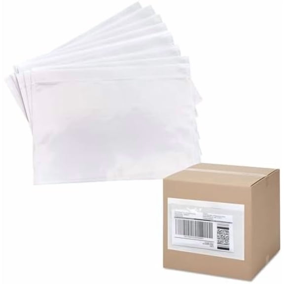 1000 Pcs 9.5"x6.7" Self-Sealing Packing List Envelope Pouches, Clear Adhesive Top Loading Packing Envelopes for Shipping Supply, Mailing Pouch Enclosed Bags Packing Slip & Invoice Labels$$Office