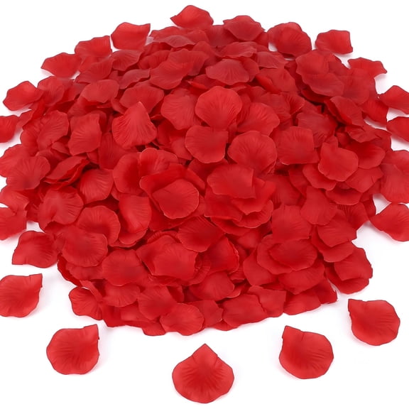 1000 Pcs Artificial Rose Petals,Fake Flower Petals for Wedding Decoions,Romc Proposals,Engagement Parties,Anniersary Celebions,alentine's Day,Table Scatters,Aisle Decor,Eent Centerpieces,Red