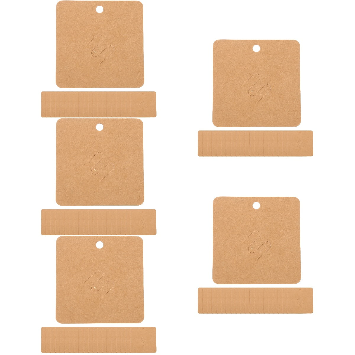 1000 Pcs Brooch Jam Hair Jewels Head Band Jewelry Paper Card Graphics