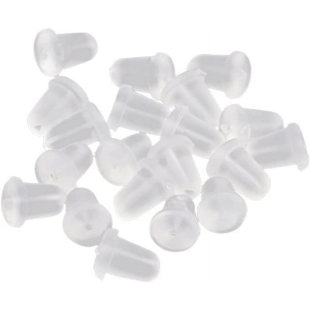 1000 Pcs Clear Earring Backs Safety Silicone Earring Clutch Earring Pads Earrings Jewelry Accessories for Women