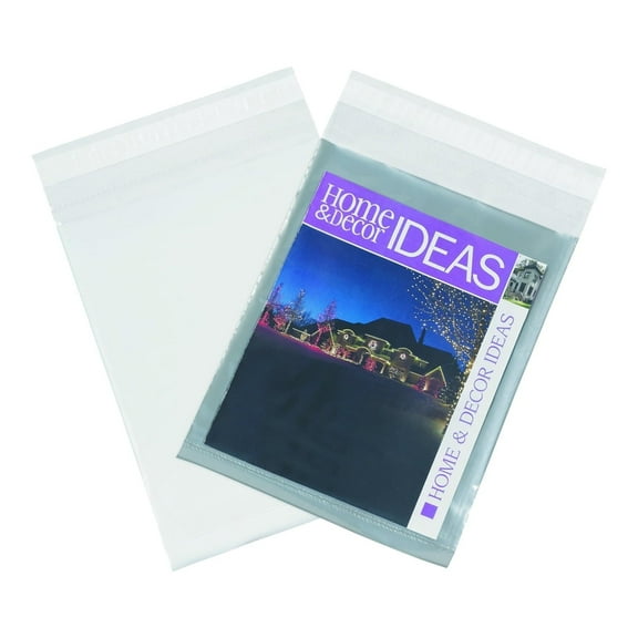 SSBM 1000 6x9 Poly Mailers Clear View Shipping Mailing Envelopes, 6" x 9" Self Sealing Bags for Clothing, Catalog