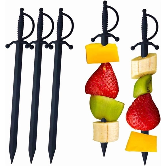 1000 Pcs Cocktail Picks Sword 7.62cm (3") - Sleek, Stylish Garnish for Cocktails, Perfect Plastic Toothpicks for Appetizers & Drinks, Versatile Fancy Skewers Food Pick for Charcuterie Parties
