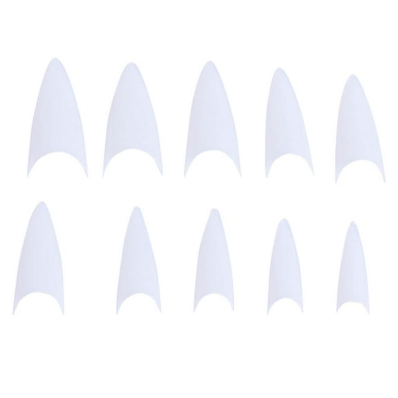 1000 Pcs False Nails Tips Transparent Clear Manicure White