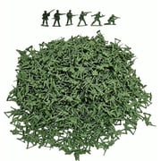 1000 Pcs Green Army Soldiers Military Toys 6 Different Poses - 1.5" to 1.75" Tall
