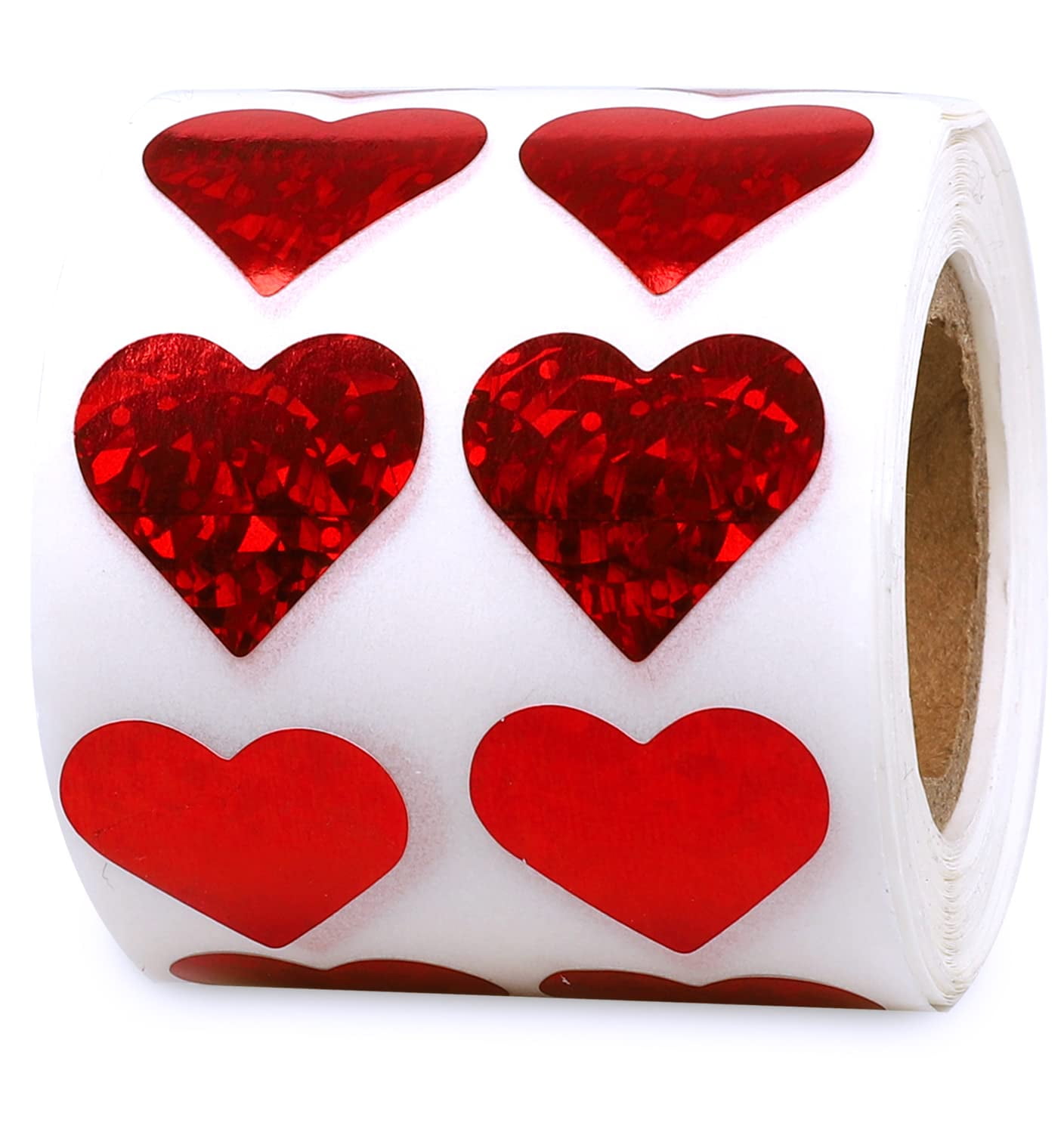 KALLORY 610pcs Love Stickers Valentines Day Heart Stickers Heart Shaped  Stickers Self Adhesive Foam Hearts Wedding Decorations Mini Heart Stickers