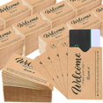 thumbnail image 1 of 1000 Pcs Kraft Paper Hotel Key Card Envelope Credit Card Protectors Cover Gift Card Envelope Holder Sleeves Printed Welcome Guests Enjoy Your Stay for Business, 2.36 x 3.54 Inch$$Office, 1 of 7