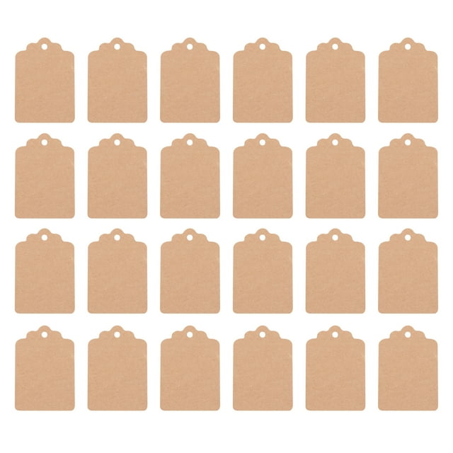 1000 Pcs Plain Kraft Paper Tag Name Tag Price Tag Gift Tag for Marking