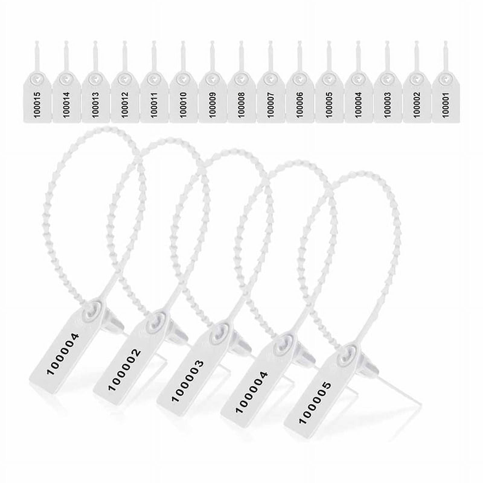 1000 Pcs Plastic Tamper Seals Tags Security Tags Seals Safety Numbered