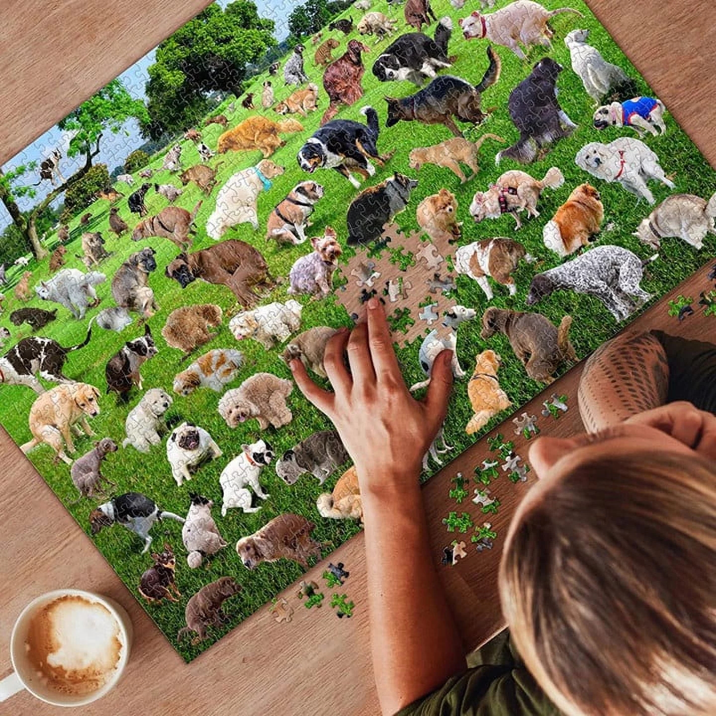 White Mountain Puzzles Dog House Puzzle, 1000 Pieces