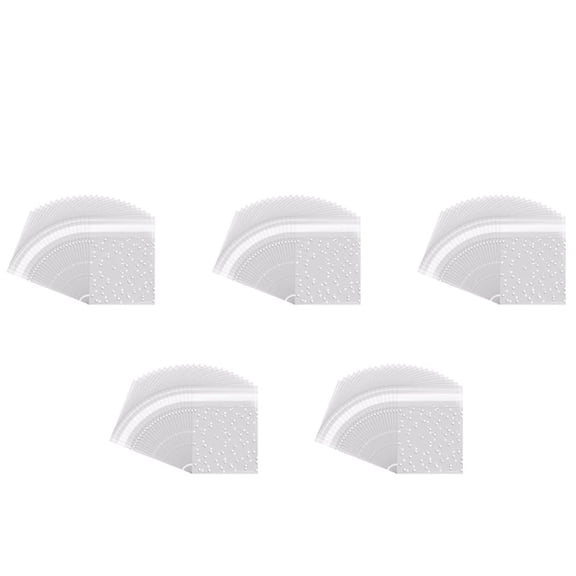 1000 Pcs Self Adhesive Candy Bag Cookie Bags Self-Adhesive Sealing Polka Dot Clear Plastic Party for