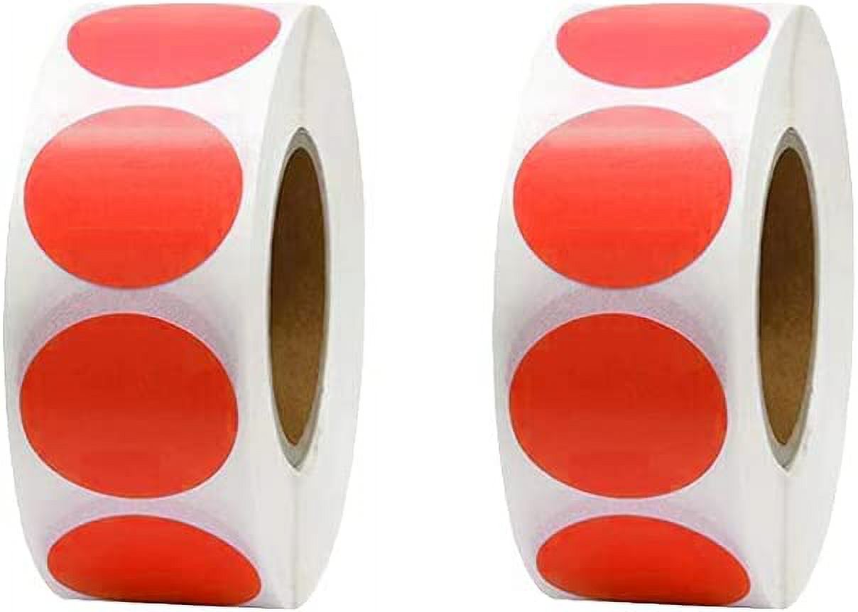 1000 Pcs Self Adhesive Code Dots Stickers Round Blank Tag Label