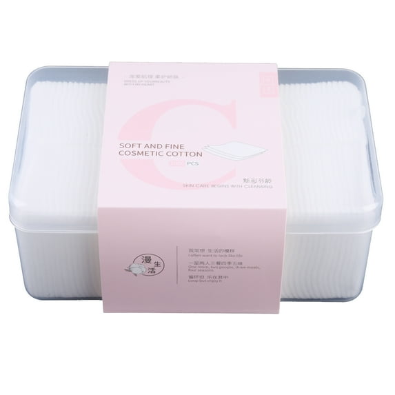 1000 Pcs/Set Cotton Cushion Makeup Remover Pad Thin Soft Cleaning Toning for Fac