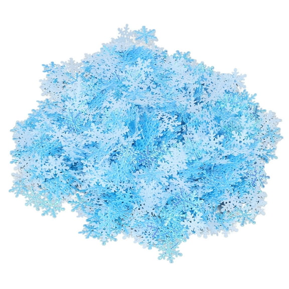 1000 Pcs Snowflake Confetti Vibrant Color Reusable Plastic Multi Purpose Christmas Confetti For Box Tree Vase