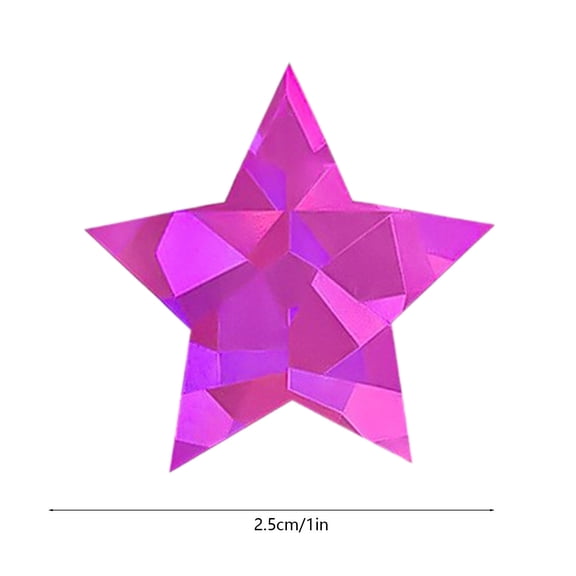 1000 Pcs Star Stickers, 1'' Adhesive Glitter Foil Star Sticker for Behavior Chart, Student Planner, Back-to-School Supplies, 1 Roll