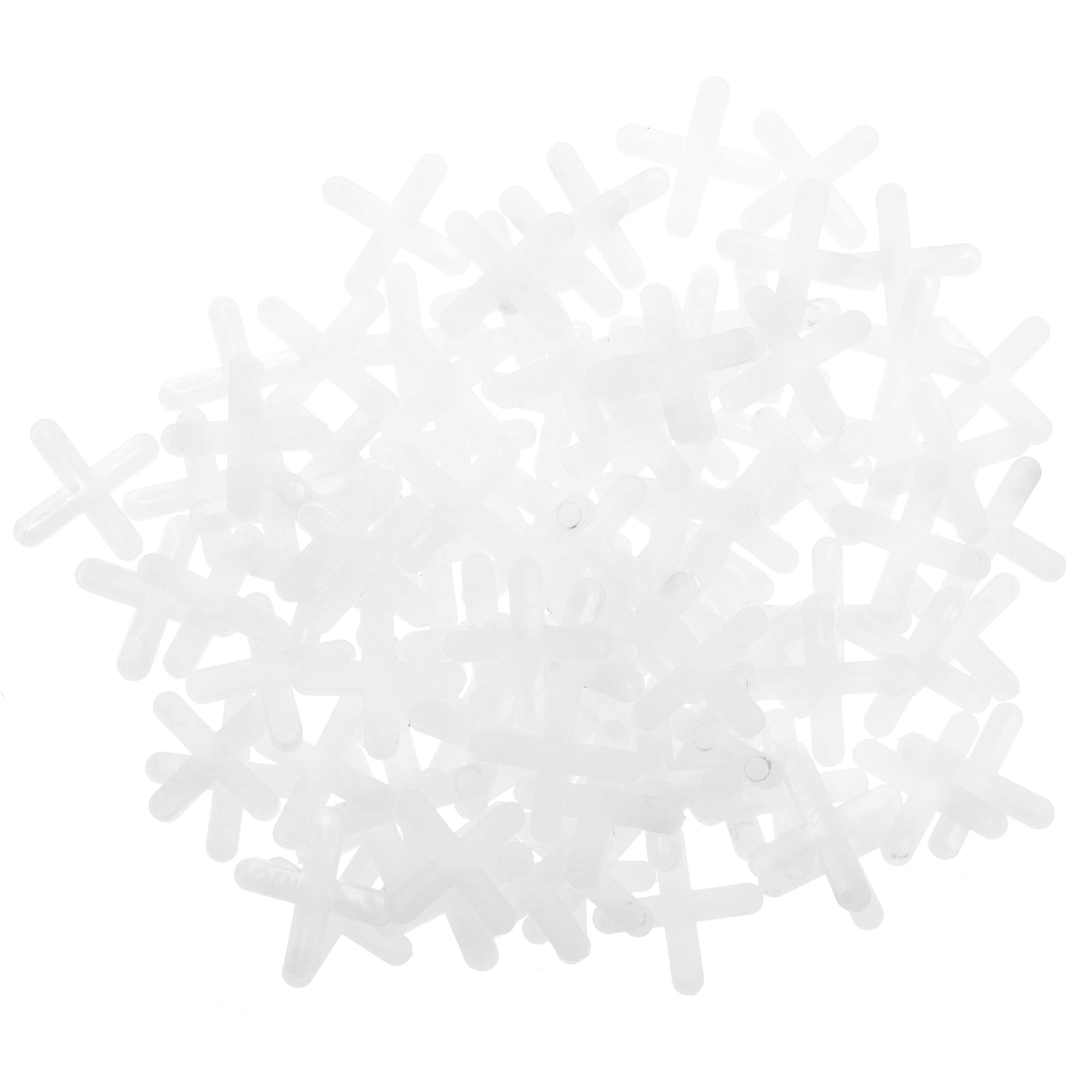 1000 Pcs Tile Spacers Leveling System Clips Shims Grout Porcelain 4mm Cross Plastic