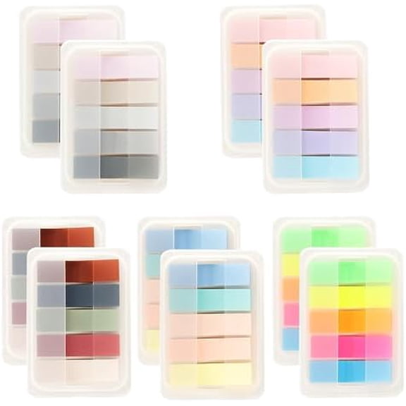 1000 Pcs, Transparent Sticky Notes, Page Markers, Book Tabs, Sticky Tabs, Page Tabs, Label Stickers, Pop Up Index Tabs, Tabs Flags Stickers