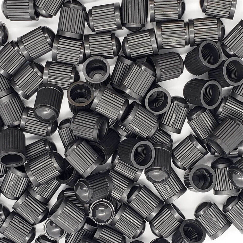 1000 Pcs Universal Black Plastic Car Motor Tire Valve Stem Caps US STOCK